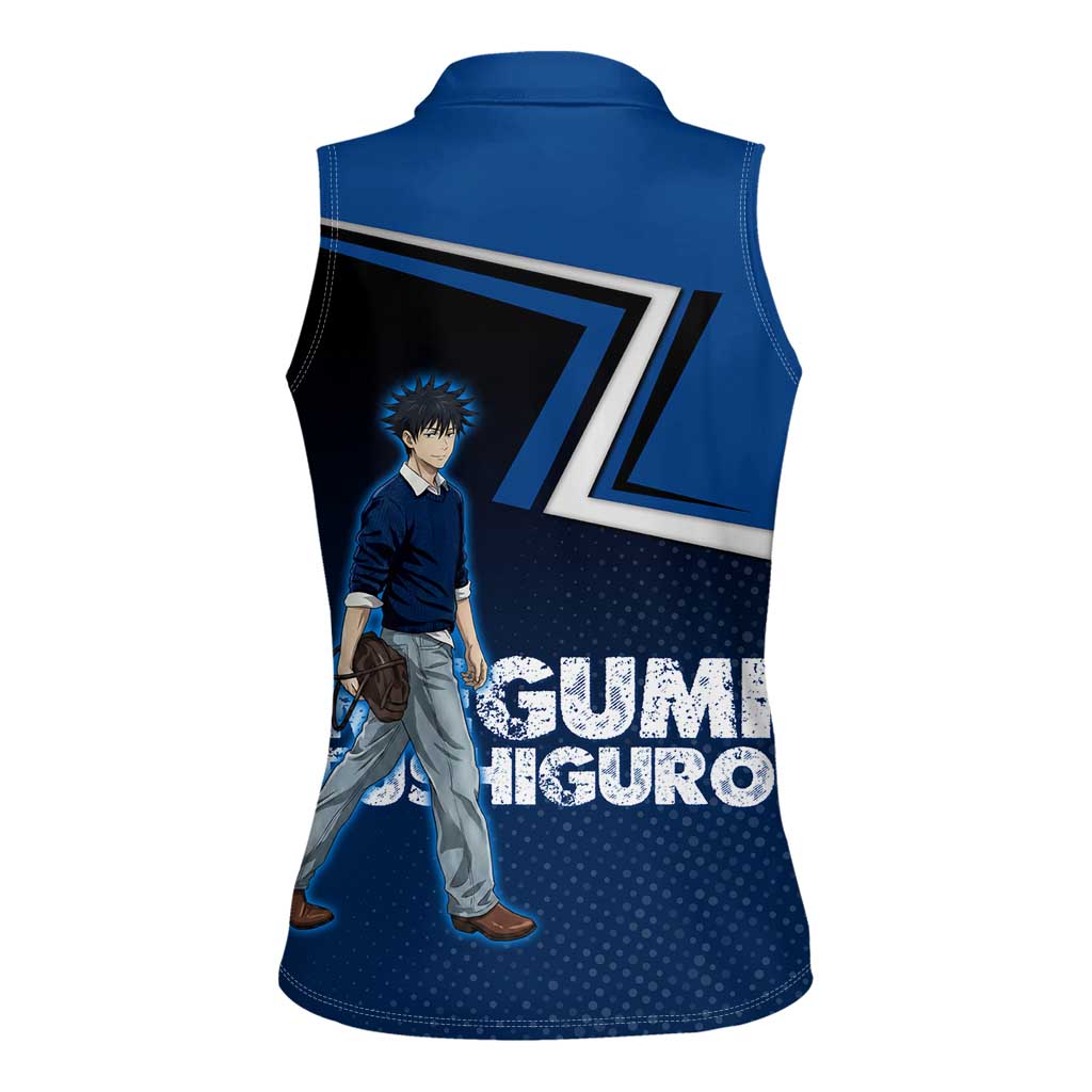 Megumi Fushiguro Women Sleeveless Polo Shirt Anime Pop Art Style