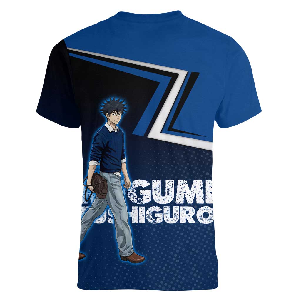 Megumi Fushiguro Women V-Neck T-Shirt Anime Pop Art Style