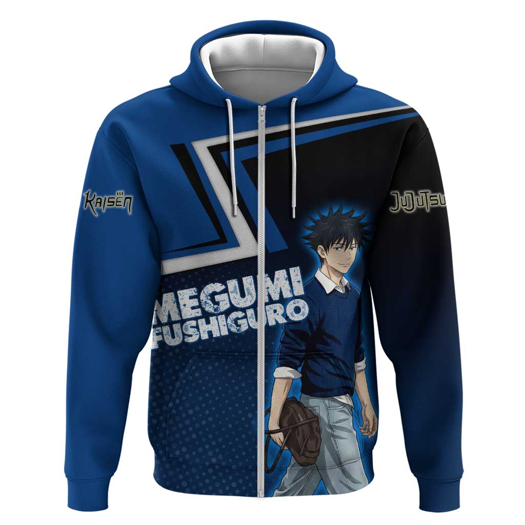 Megumi Fushiguro Zip Hoodie Anime Pop Art Style