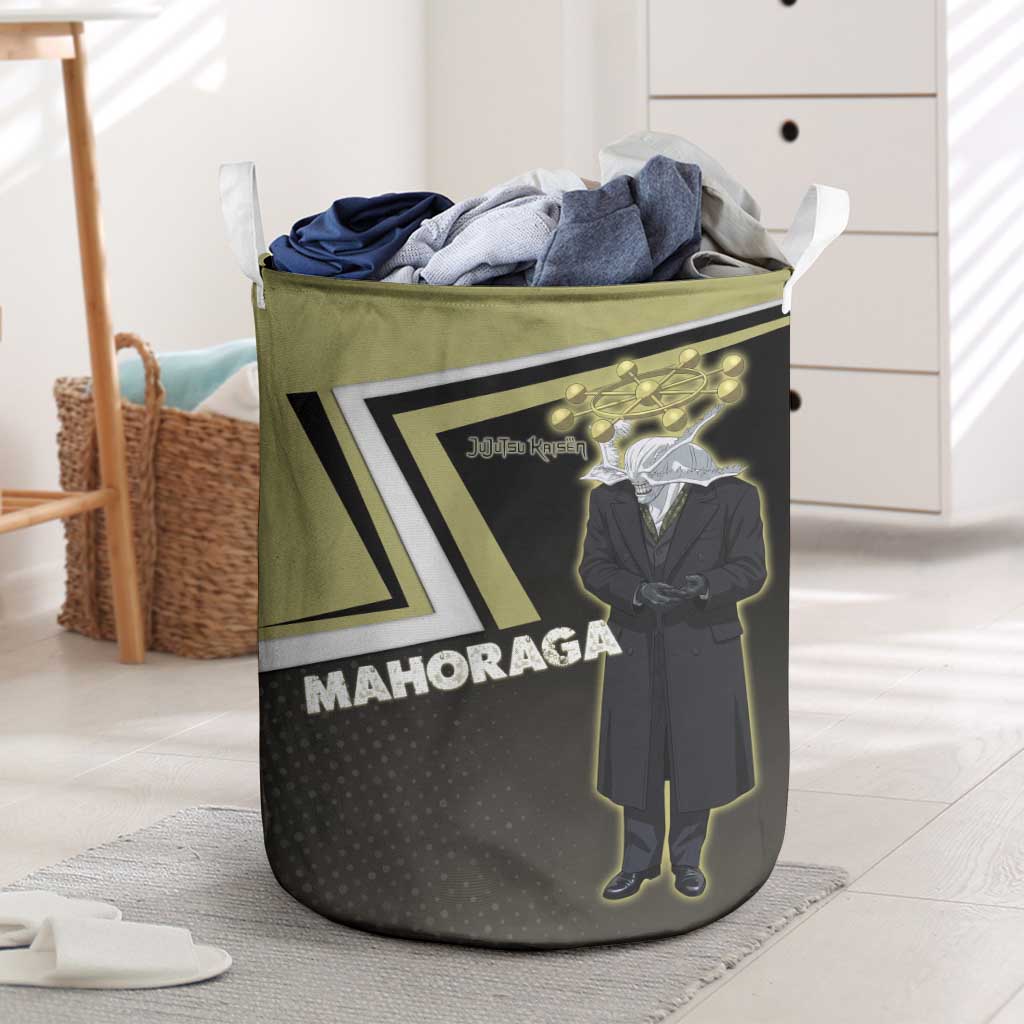 Mahoraga Jujutsu Kaisen Laundry Basket Monochrome Urban Manga Style
