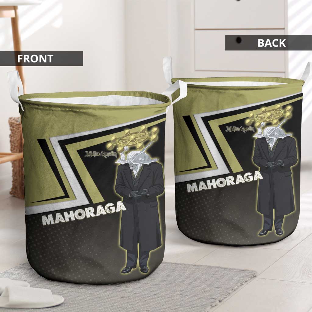 Mahoraga Jujutsu Kaisen Laundry Basket Monochrome Urban Manga Style
