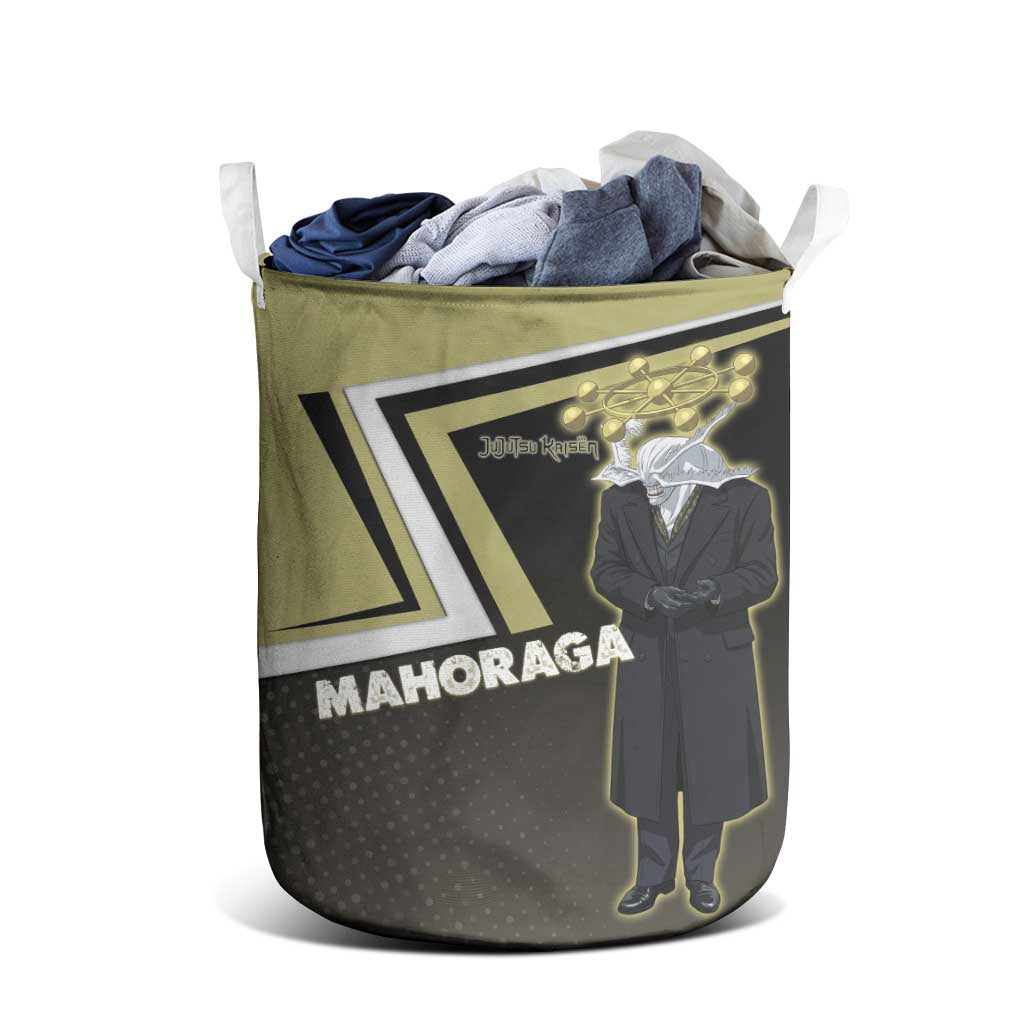 Mahoraga Jujutsu Kaisen Laundry Basket Monochrome Urban Manga Style