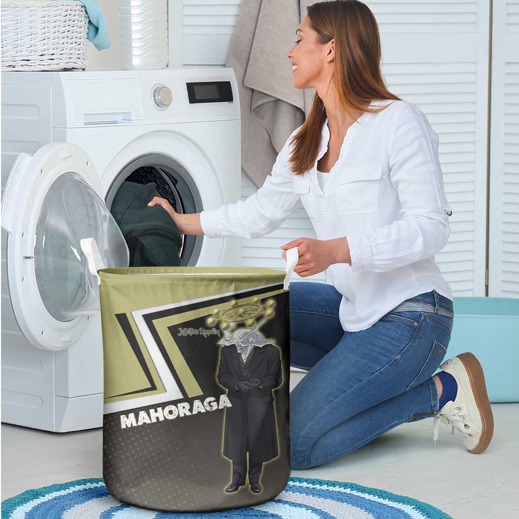 Mahoraga Jujutsu Kaisen Laundry Basket Monochrome Urban Manga Style