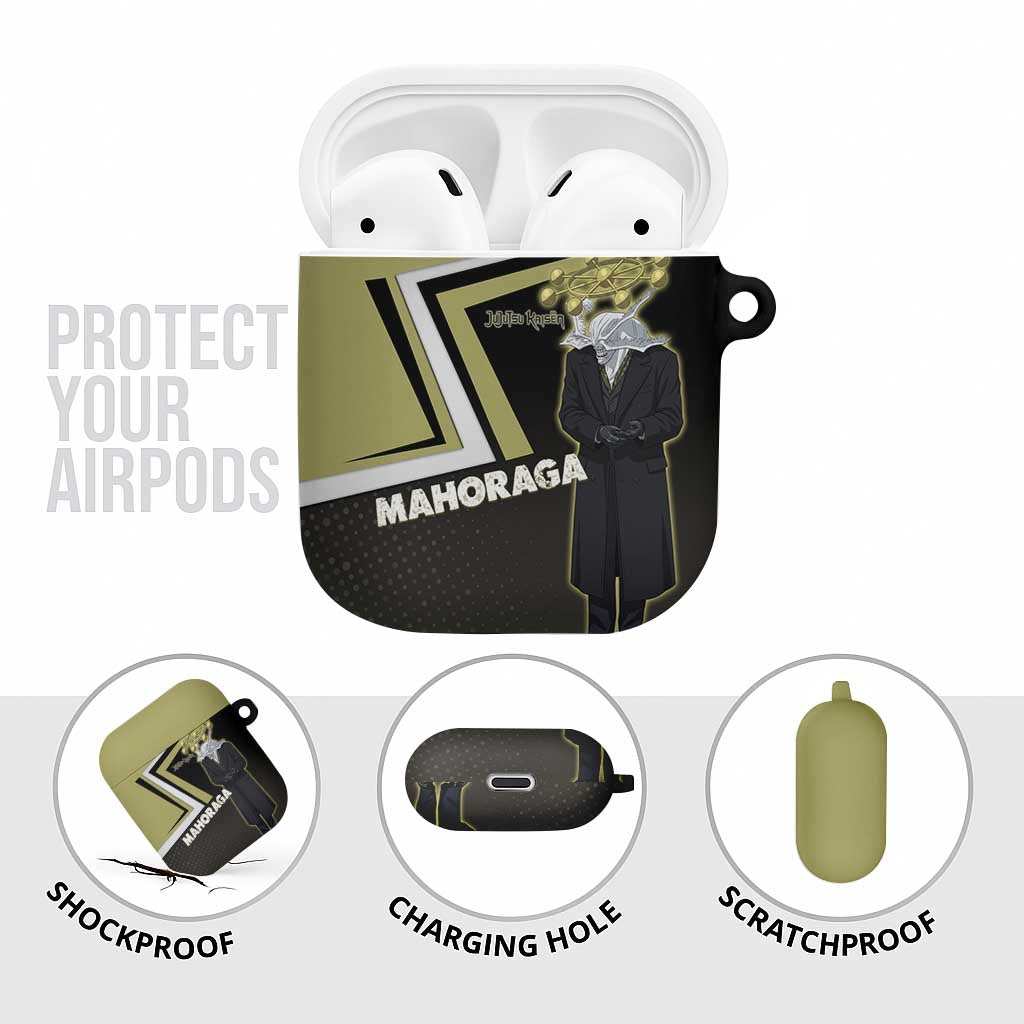 Mahoraga Jujutsu Kaisen AirPods Case Monochrome Urban Manga Style