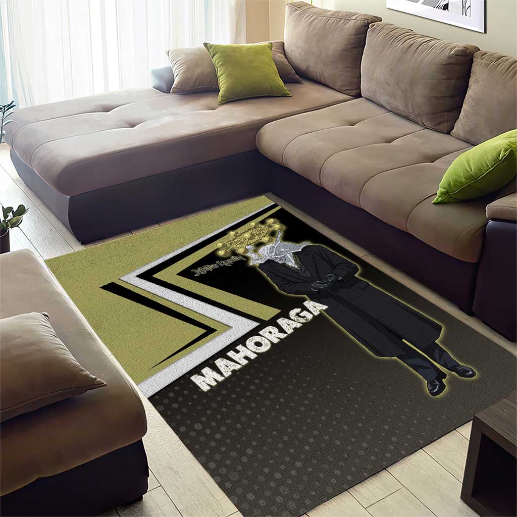 Mahoraga Jujutsu Kaisen Area Rug Monochrome Urban Manga Style