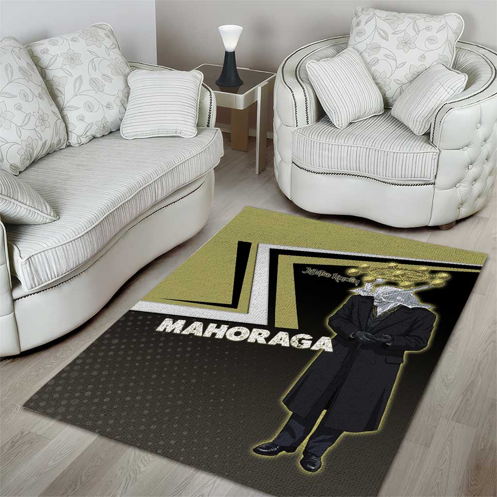Mahoraga Jujutsu Kaisen Area Rug Monochrome Urban Manga Style