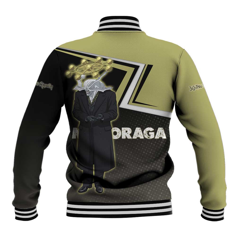 Mahoraga Jujutsu Kaisen Baseball Jacket Monochrome Urban Manga Style