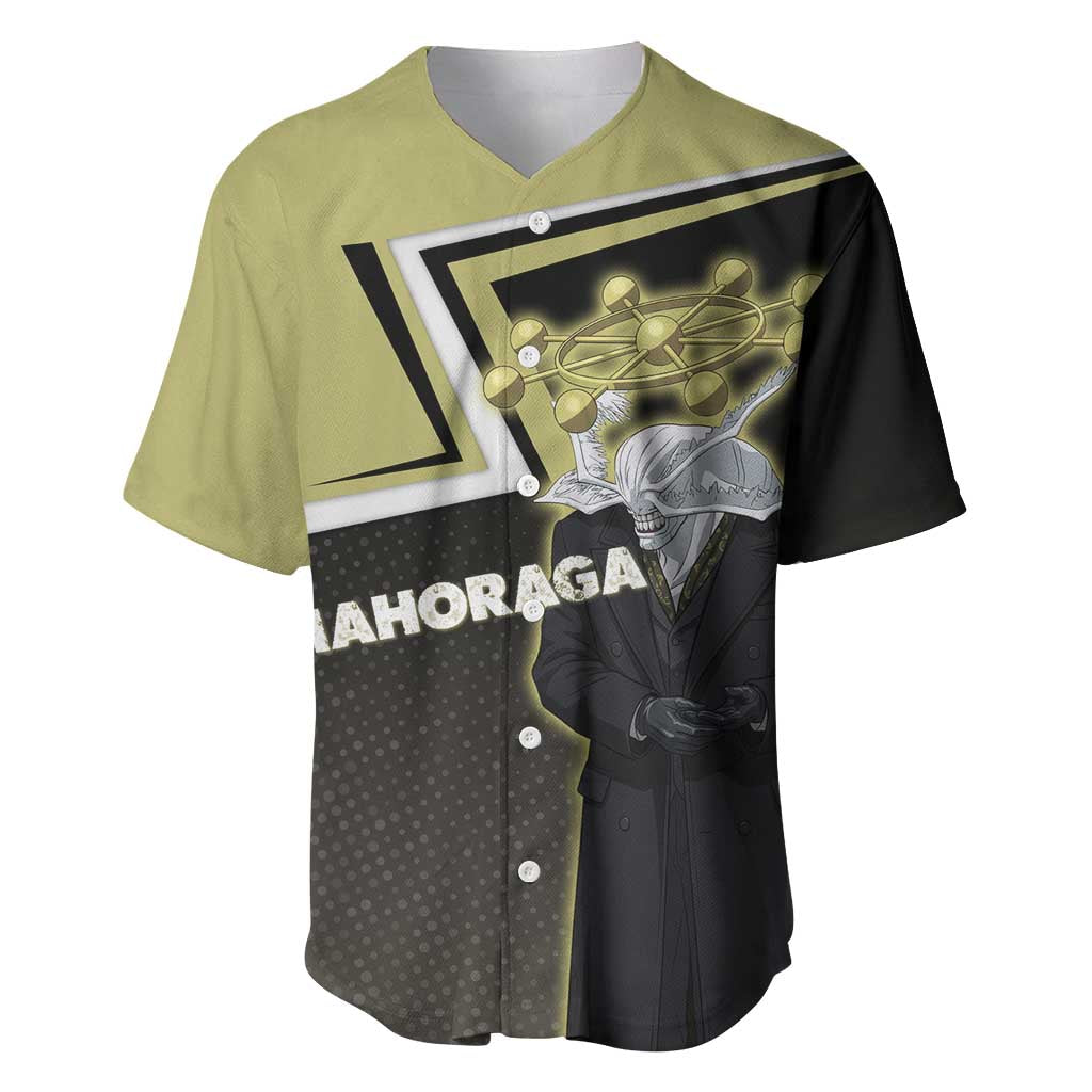Mahoraga Jujutsu Kaisen Baseball Jersey Monochrome Urban Manga Style