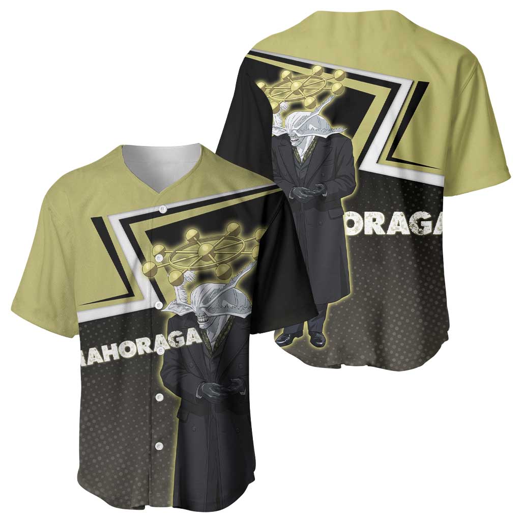 Mahoraga Jujutsu Kaisen Baseball Jersey Monochrome Urban Manga Style