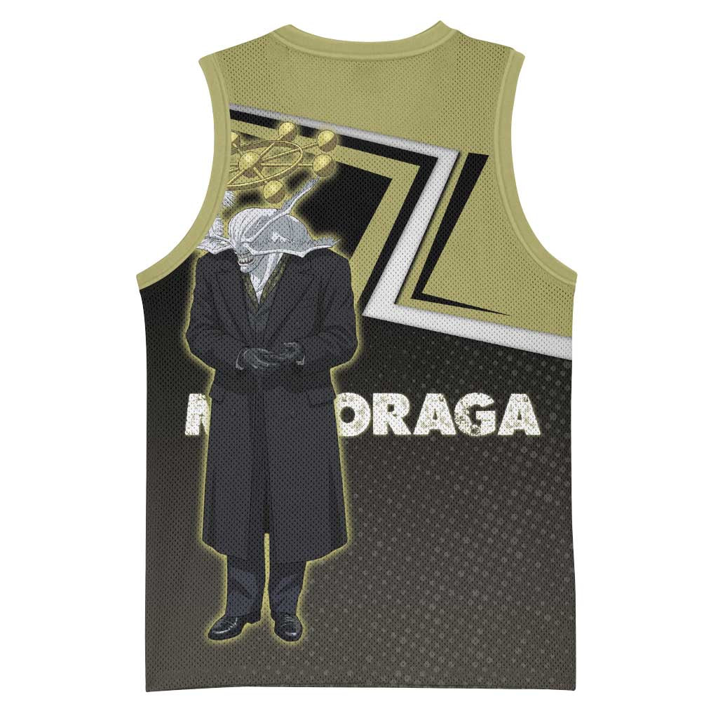 Mahoraga Jujutsu Kaisen Basketball Jersey Monochrome Urban Manga Style