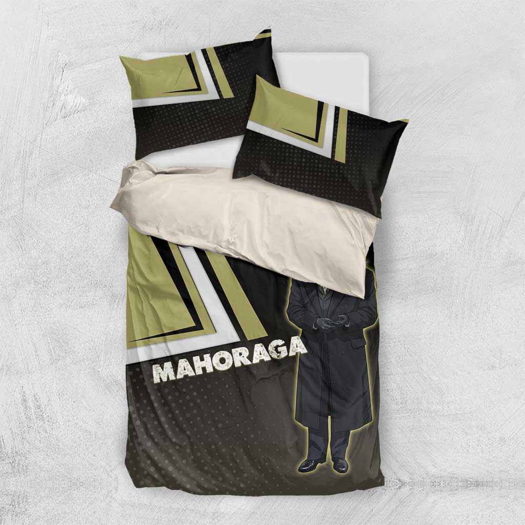 Mahoraga Jujutsu Kaisen Bedding Set Monochrome Urban Manga Style