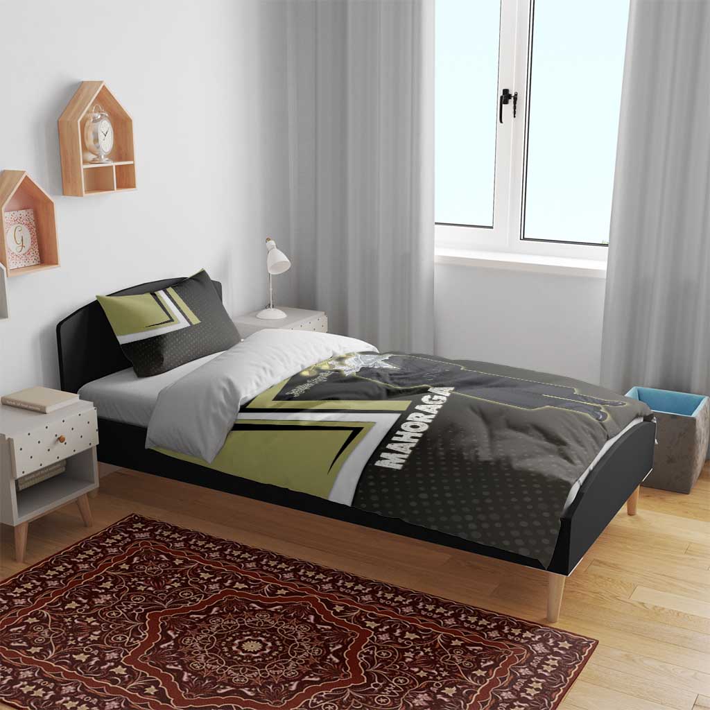 Mahoraga Jujutsu Kaisen Bedding Set Monochrome Urban Manga Style