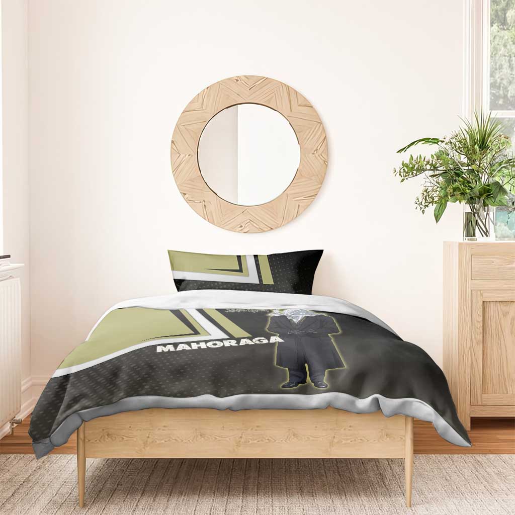 Mahoraga Jujutsu Kaisen Bedding Set Monochrome Urban Manga Style