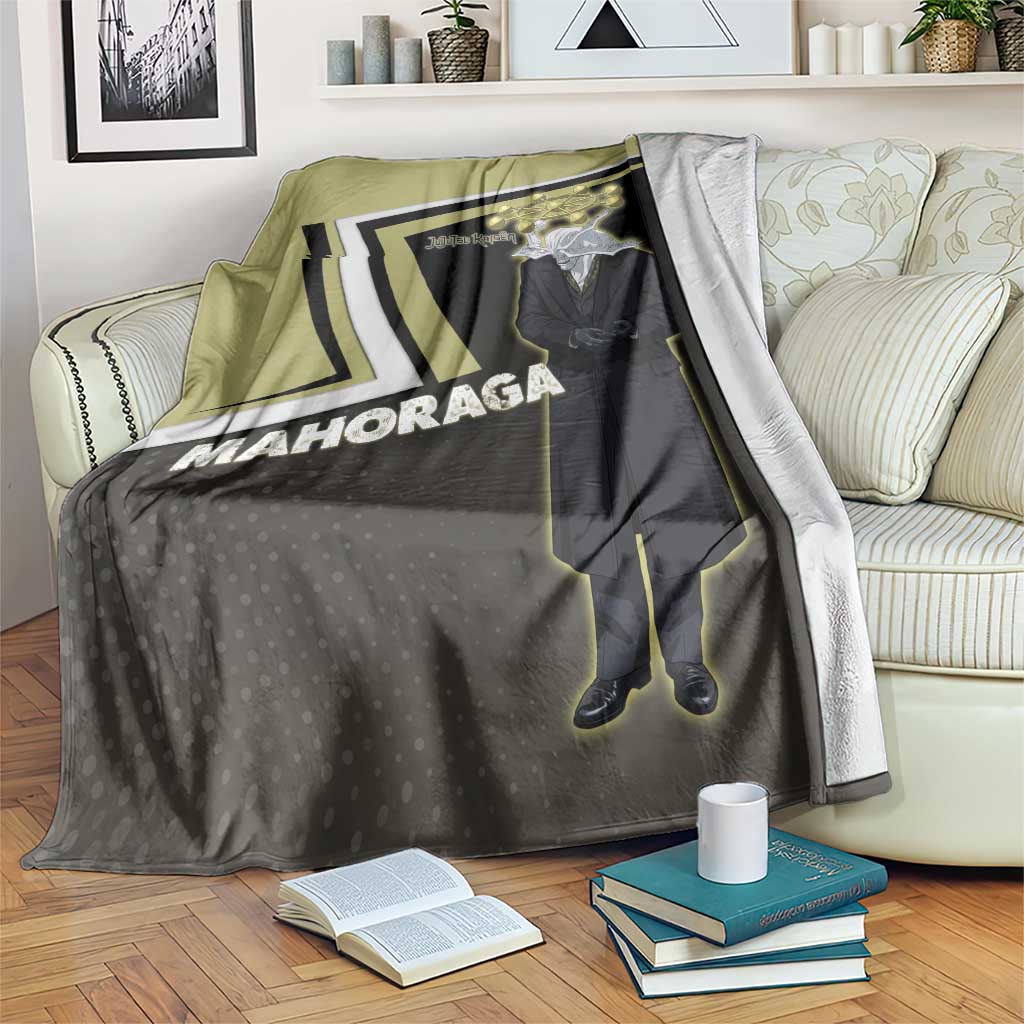 Mahoraga Jujutsu Kaisen Blanket Monochrome Urban Manga Style