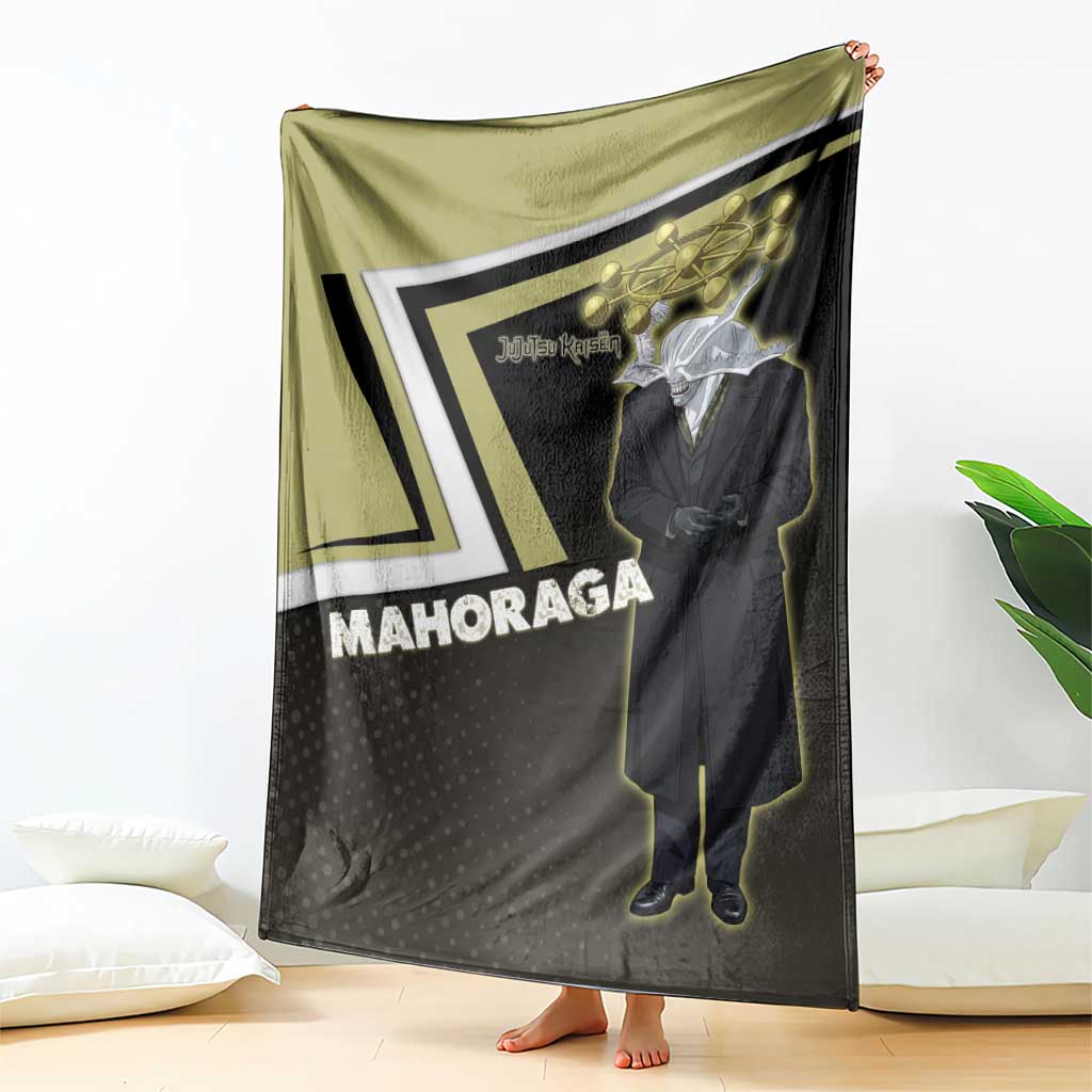 Mahoraga Jujutsu Kaisen Blanket Monochrome Urban Manga Style