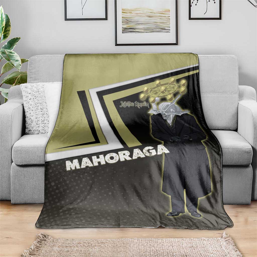 Mahoraga Jujutsu Kaisen Blanket Monochrome Urban Manga Style