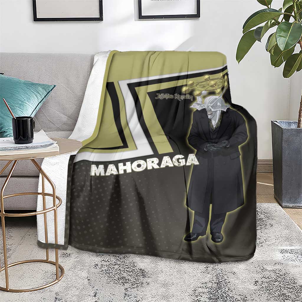 Mahoraga Jujutsu Kaisen Blanket Monochrome Urban Manga Style