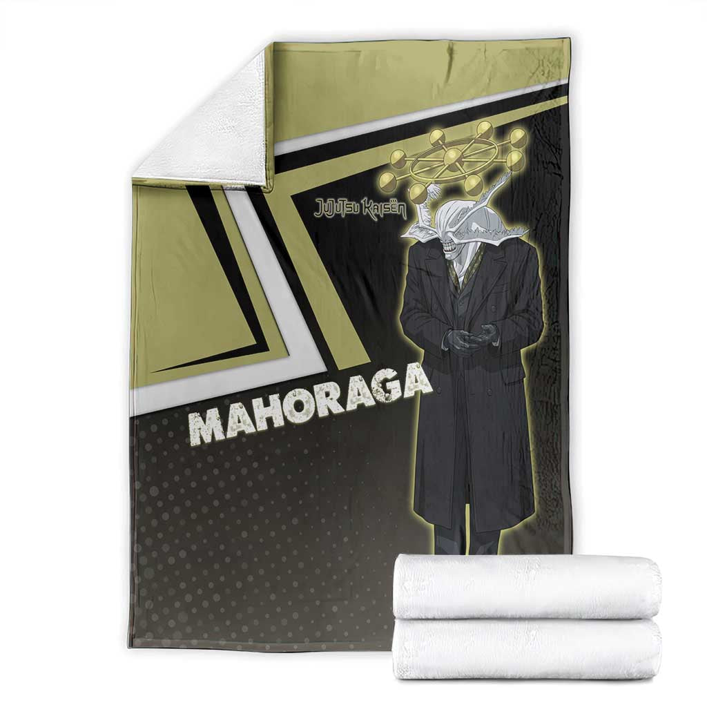 Mahoraga Jujutsu Kaisen Blanket Monochrome Urban Manga Style