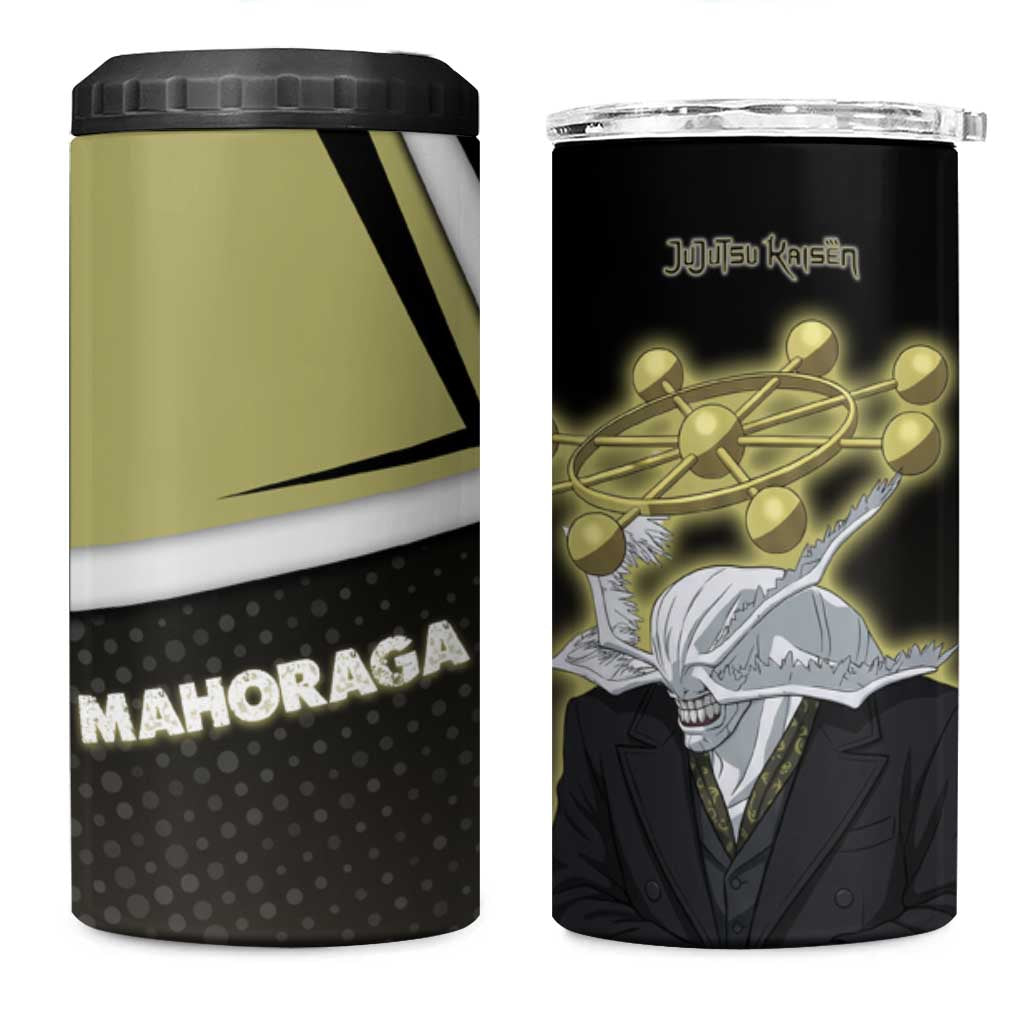 Mahoraga Jujutsu Kaisen 4 in 1 Can Cooler Tumbler Monochrome Urban Manga Style