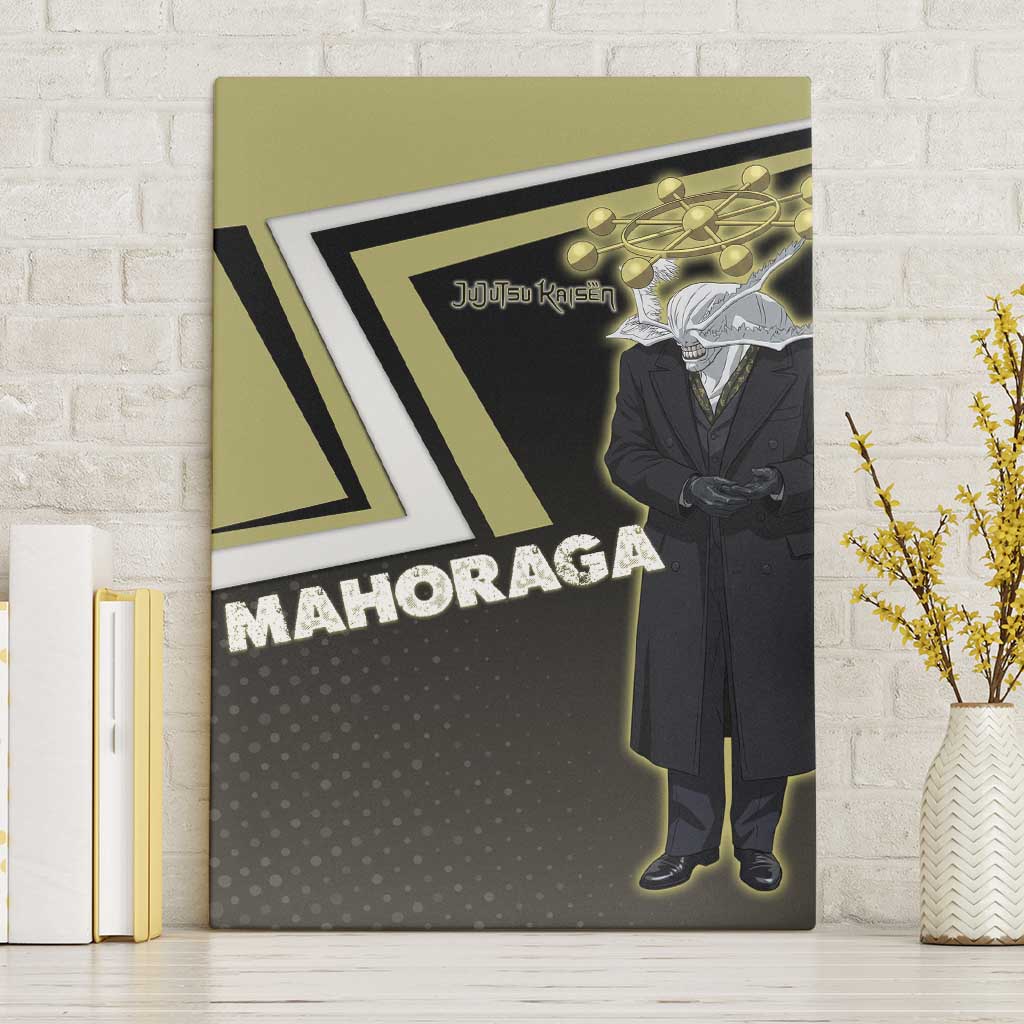 Mahoraga Jujutsu Kaisen Canvas Wall Art Monochrome Urban Manga Style
