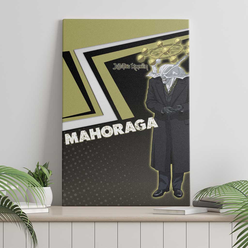 Mahoraga Jujutsu Kaisen Canvas Wall Art Monochrome Urban Manga Style