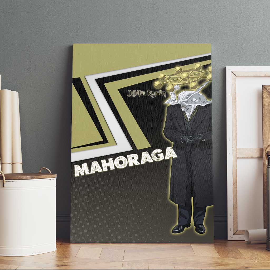 Mahoraga Jujutsu Kaisen Canvas Wall Art Monochrome Urban Manga Style
