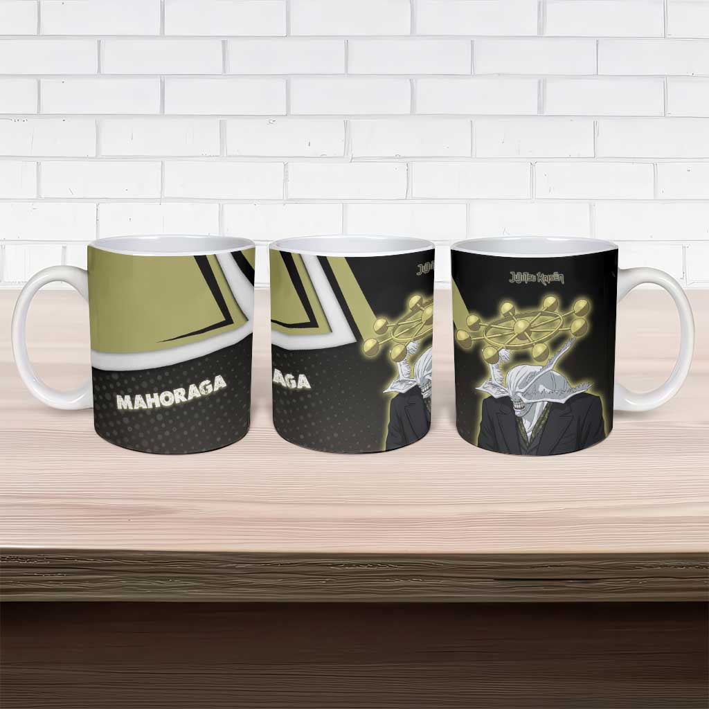 Mahoraga Jujutsu Kaisen Ceramic Mug Monochrome Urban Manga Style
