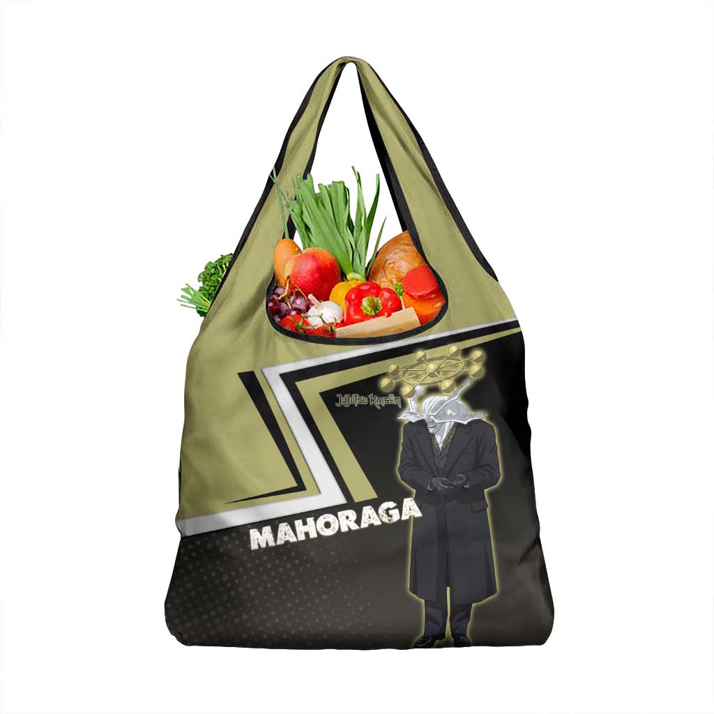 Mahoraga Jujutsu Kaisen Grocery Bag Monochrome Urban Manga Style