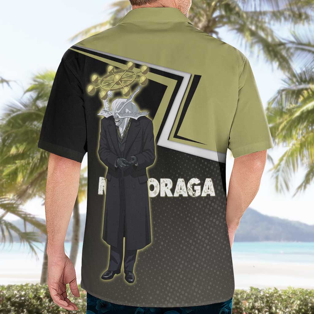 Mahoraga Jujutsu Kaisen Hawaiian Shirt Monochrome Urban Manga Style