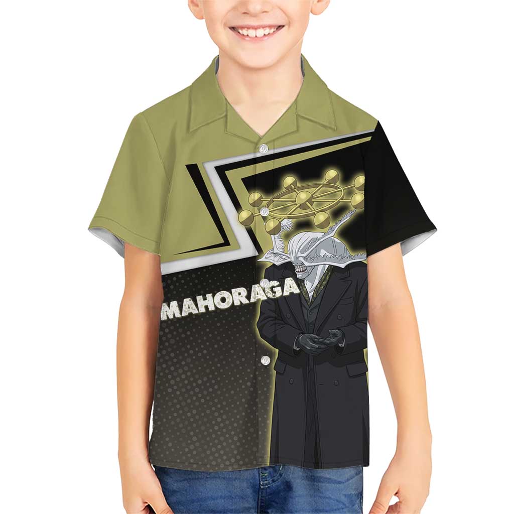 Mahoraga Jujutsu Kaisen Hawaiian Shirt Monochrome Urban Manga Style