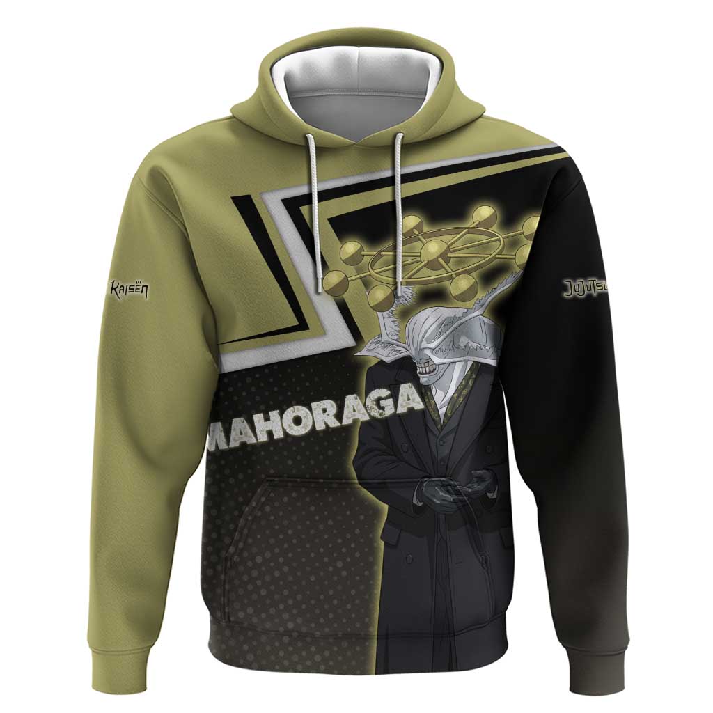 Mahoraga Jujutsu Kaisen Hoodie Monochrome Urban Manga Style