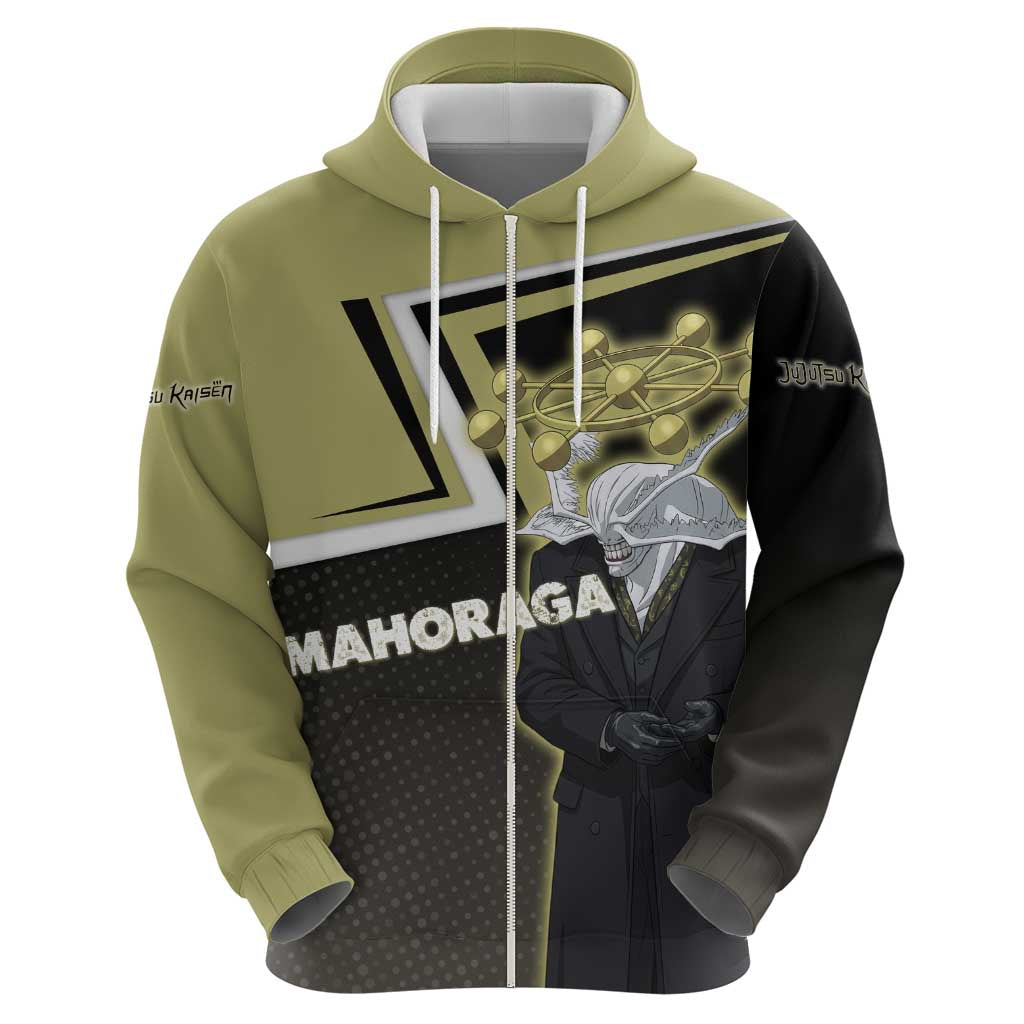 Mahoraga Jujutsu Kaisen Hoodie Monochrome Urban Manga Style
