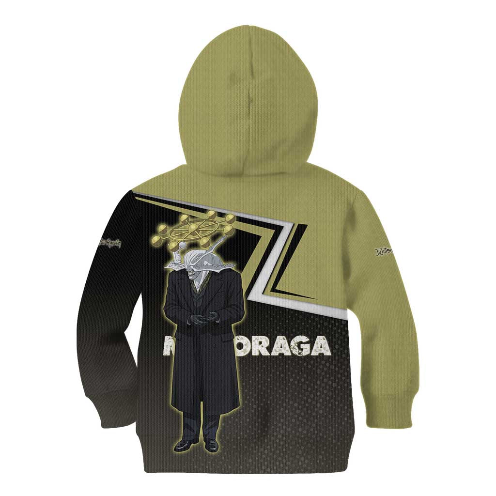 Mahoraga Jujutsu Kaisen Kid Hoodie Monochrome Urban Manga Style