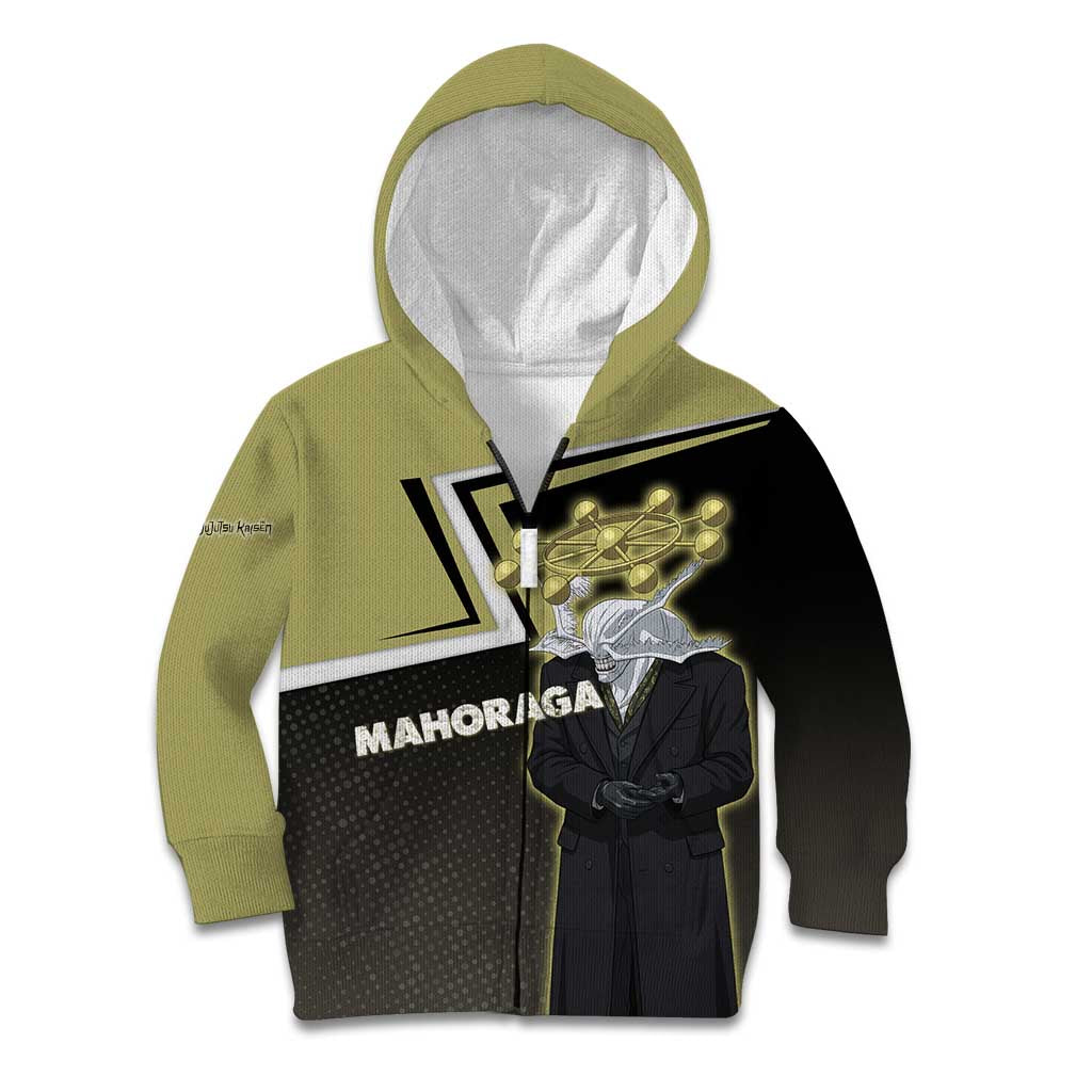 Mahoraga Jujutsu Kaisen Kid Hoodie Monochrome Urban Manga Style