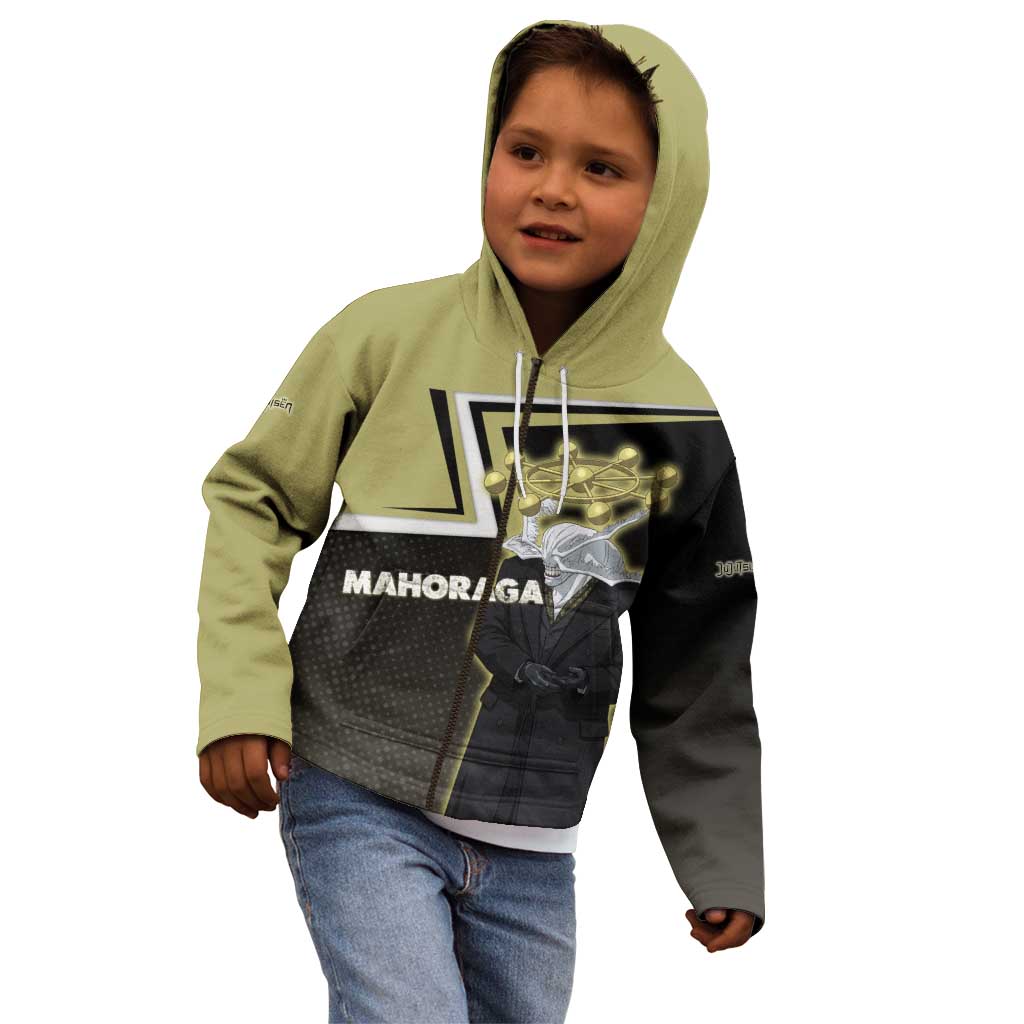 Mahoraga Jujutsu Kaisen Kid Hoodie Monochrome Urban Manga Style
