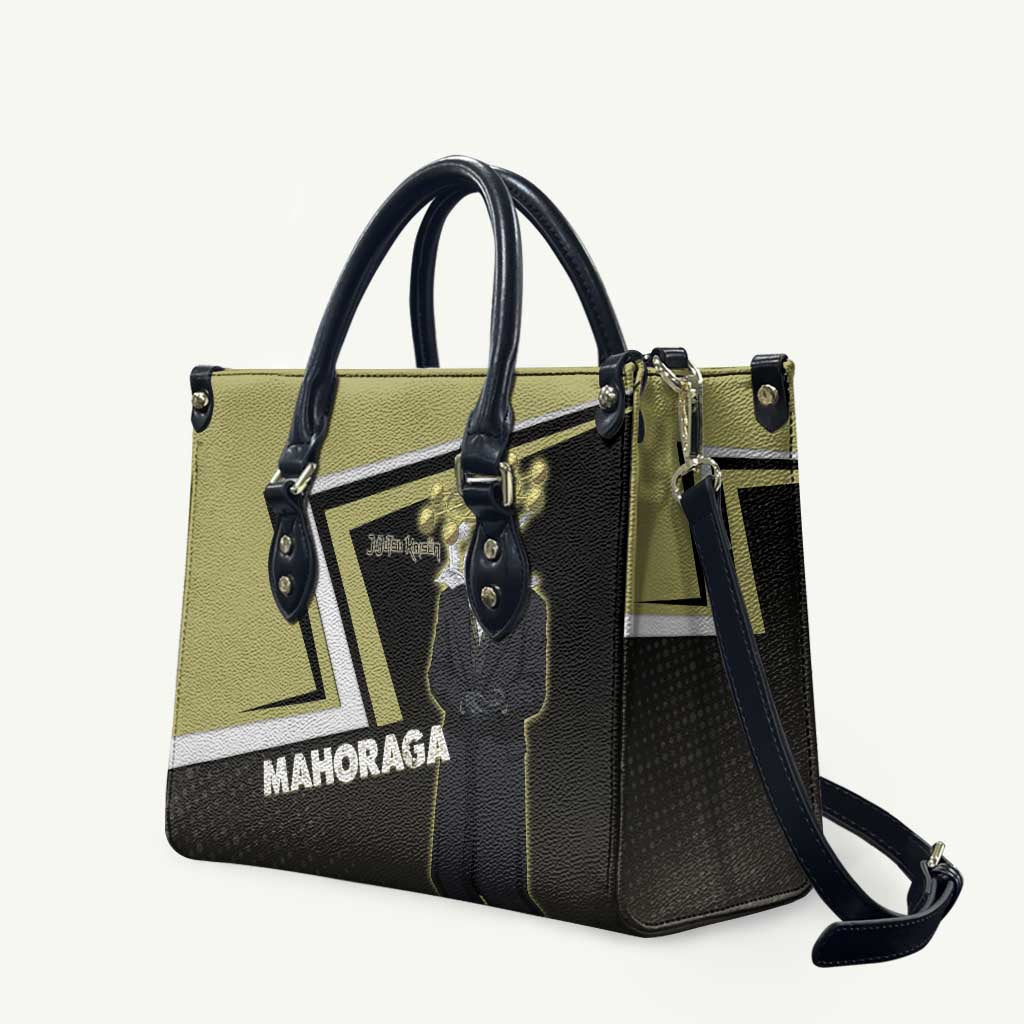 Mahoraga Jujutsu Kaisen Leather Bag Monochrome Urban Manga Style