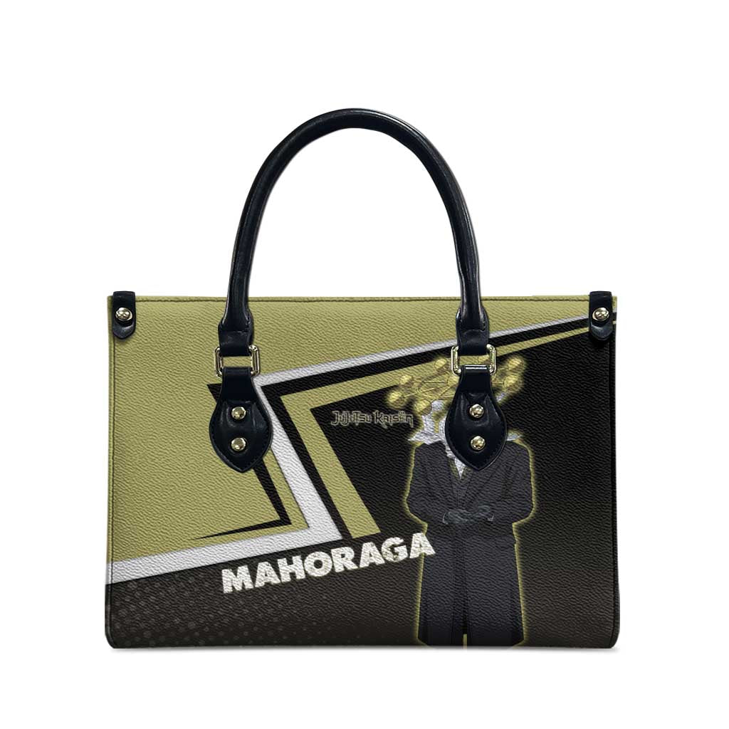 Mahoraga Jujutsu Kaisen Leather Bag Monochrome Urban Manga Style