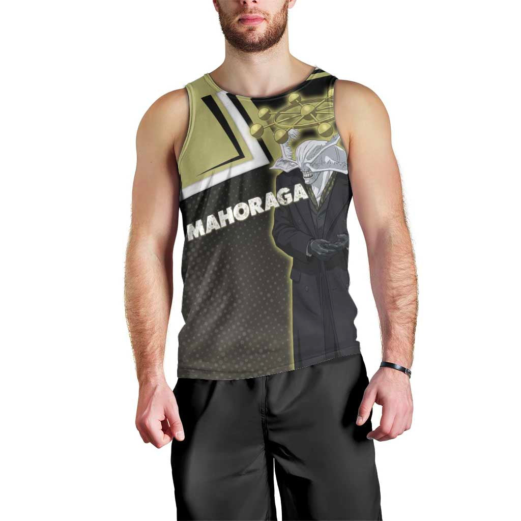 Mahoraga Jujutsu Kaisen Men Tank Top Monochrome Urban Manga Style
