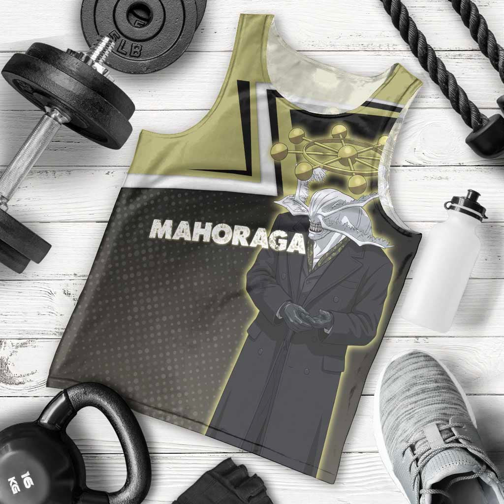 Mahoraga Jujutsu Kaisen Men Tank Top Monochrome Urban Manga Style