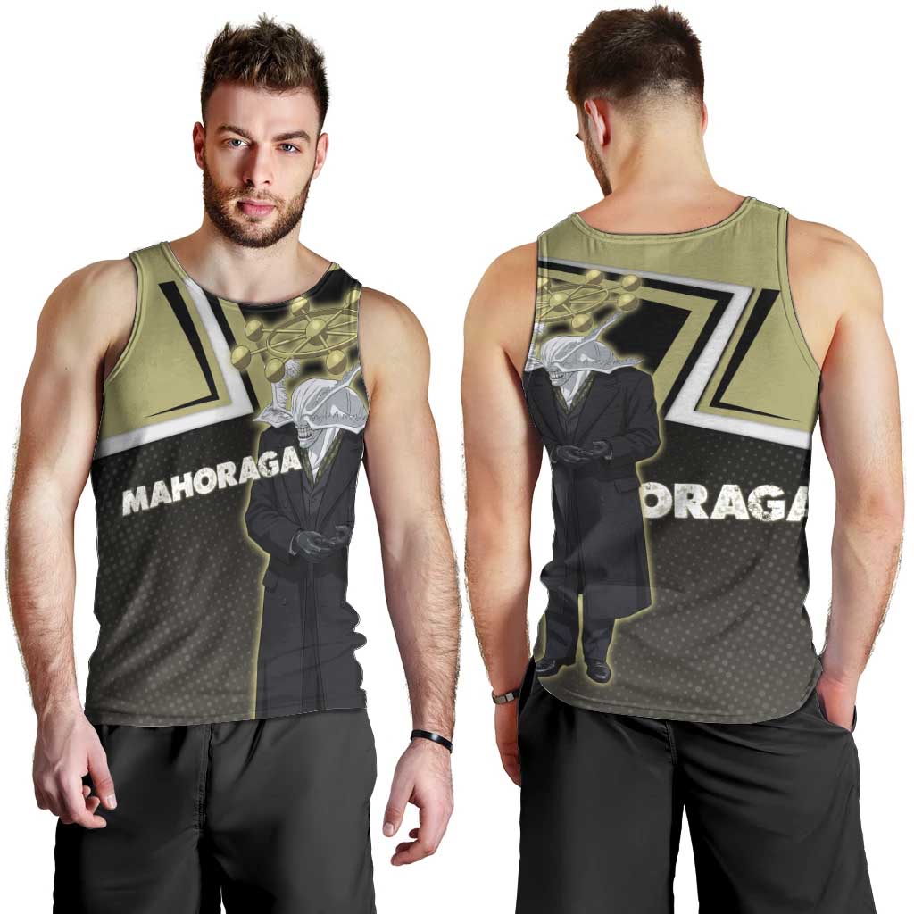 Mahoraga Jujutsu Kaisen Men Tank Top Monochrome Urban Manga Style