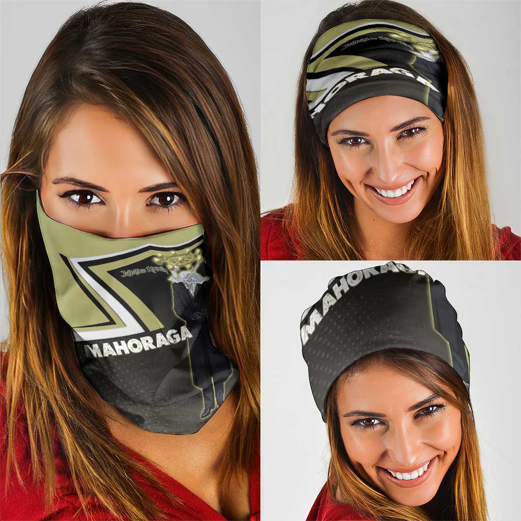 Mahoraga Jujutsu Kaisen Neck Gaiter Monochrome Urban Manga Style
