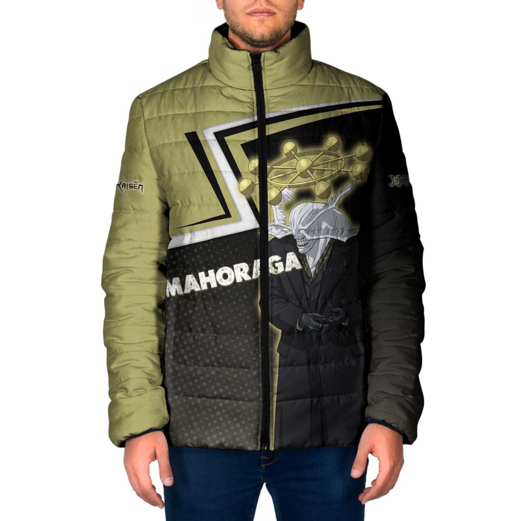 Mahoraga Jujutsu Kaisen Padded Jacket Monochrome Urban Manga Style