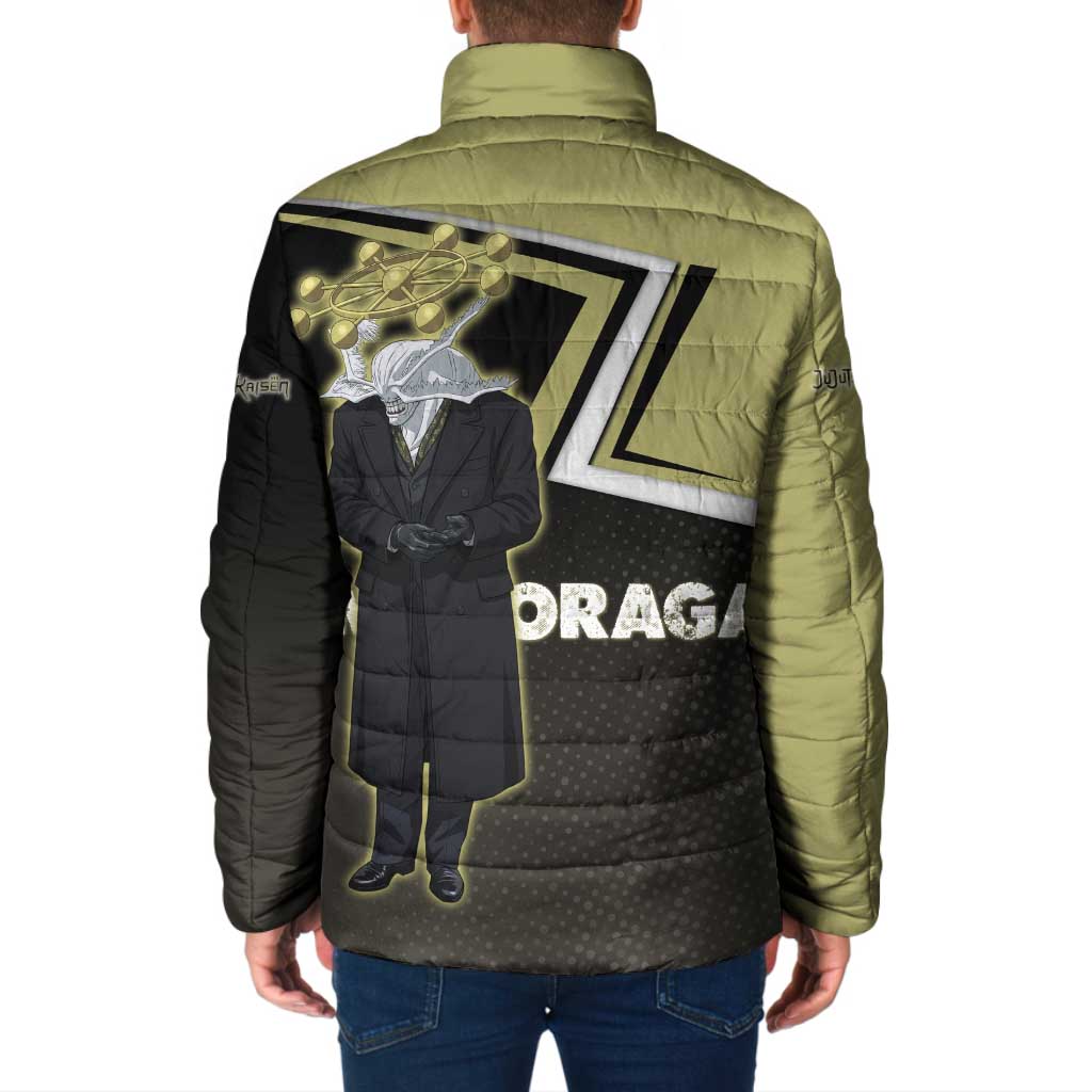 Mahoraga Jujutsu Kaisen Padded Jacket Monochrome Urban Manga Style