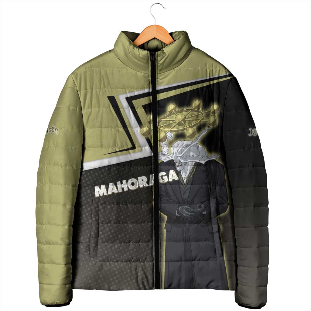 Mahoraga Jujutsu Kaisen Padded Jacket Monochrome Urban Manga Style