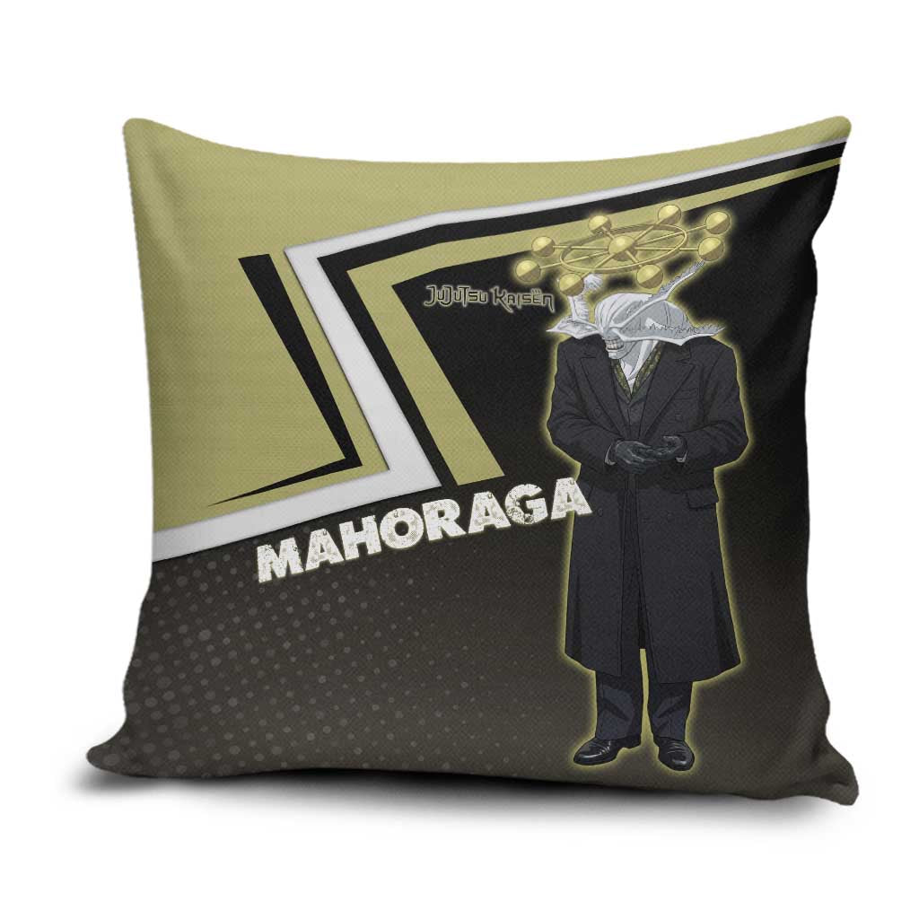 Mahoraga Jujutsu Kaisen Pillow Cover Monochrome Urban Manga Style