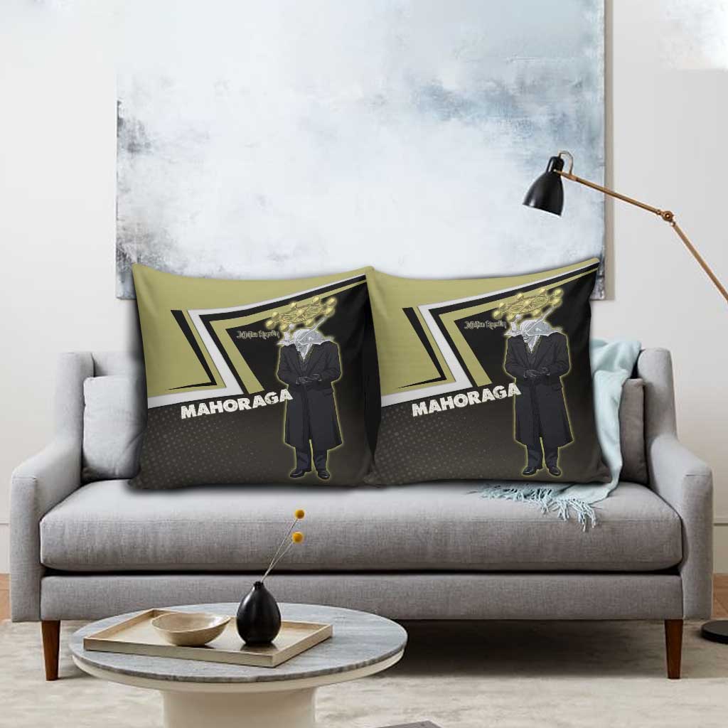 Mahoraga Jujutsu Kaisen Pillow Cover Monochrome Urban Manga Style