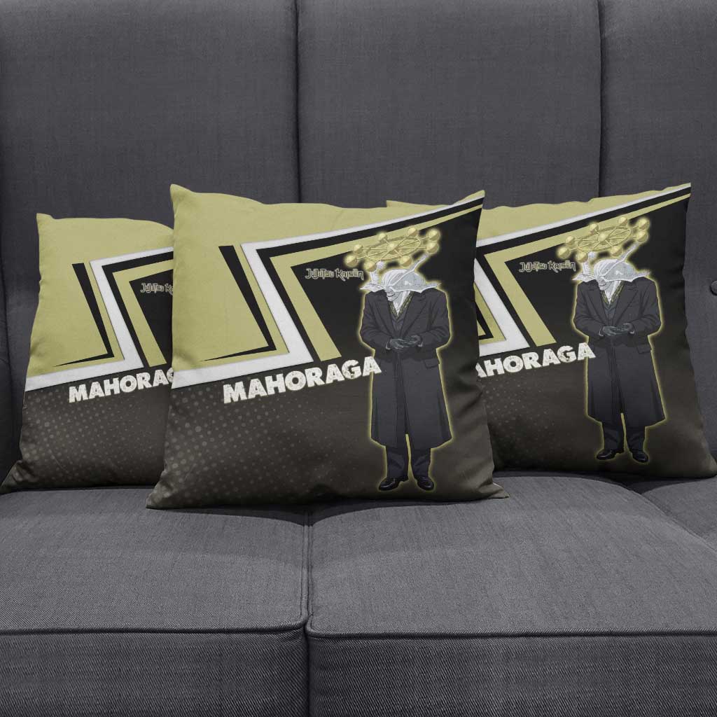 Mahoraga Jujutsu Kaisen Pillow Cover Monochrome Urban Manga Style