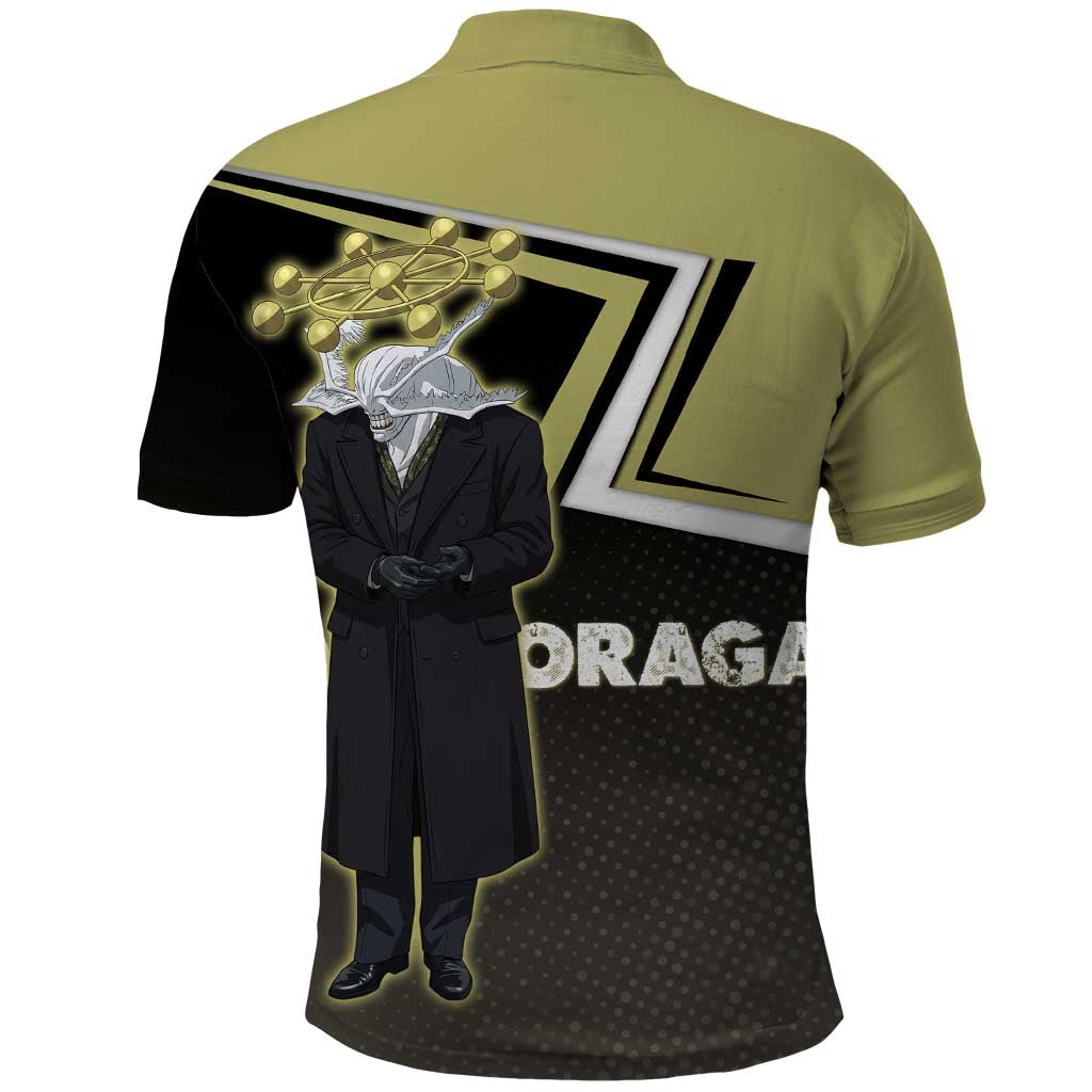 Mahoraga Jujutsu Kaisen Polo Shirt Monochrome Urban Manga Style