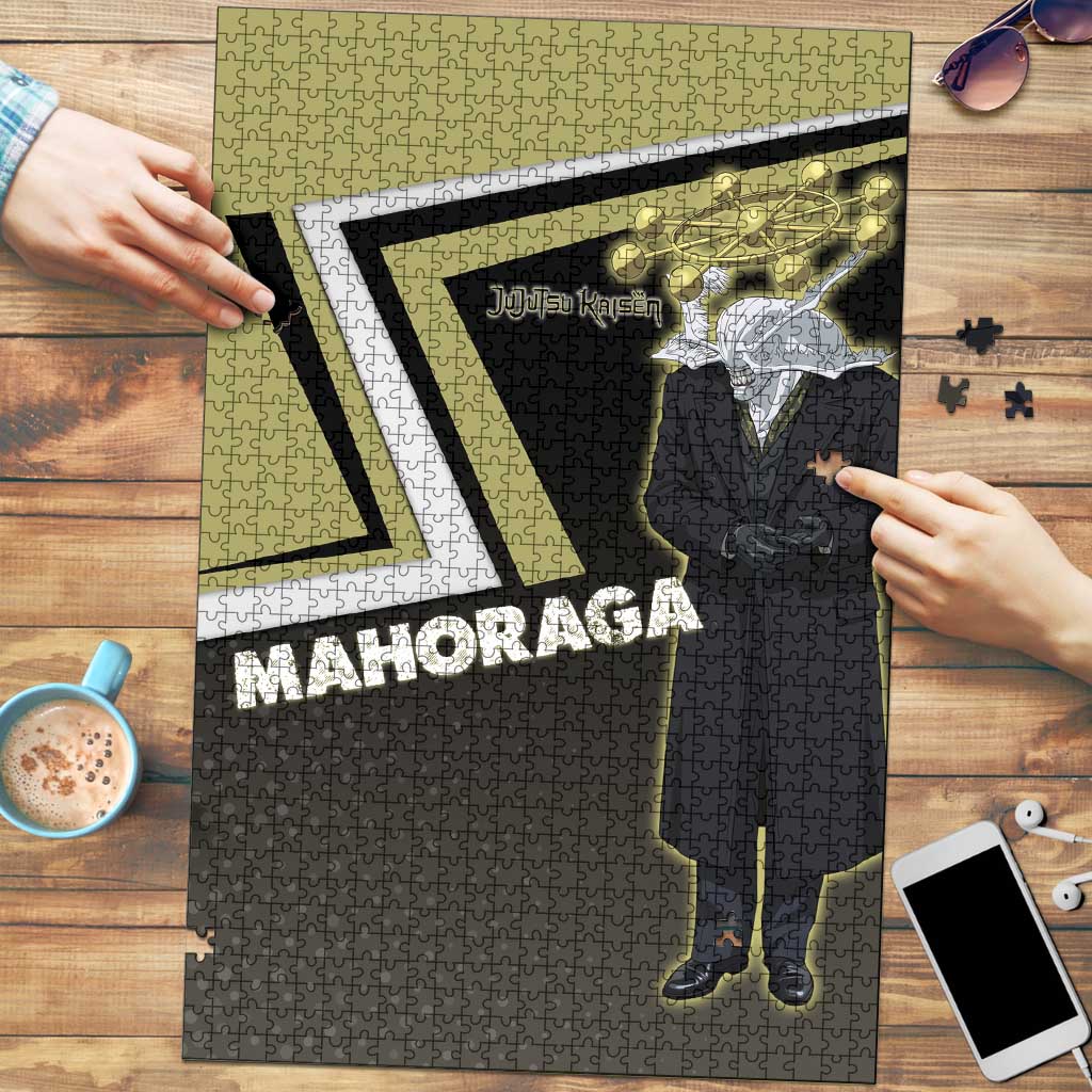 Mahoraga Jujutsu Kaisen Puzzle Monochrome Urban Manga Style