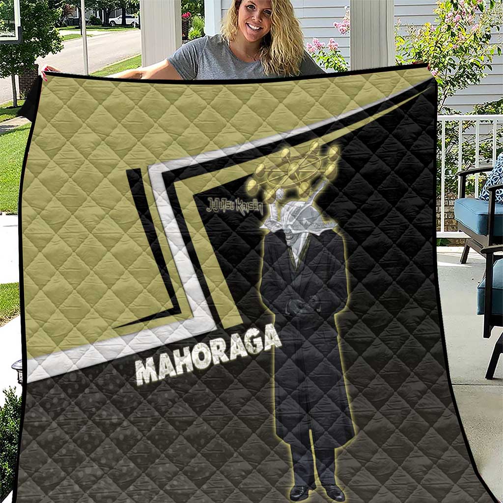 Mahoraga Jujutsu Kaisen Quilt Monochrome Urban Manga Style